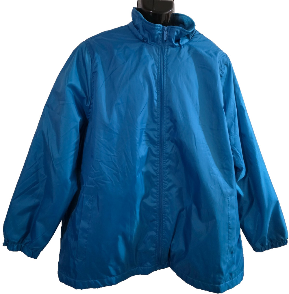 Totes Men’s Blue Windbreaker Lightweight Full Zip Jacket Size XLG M021